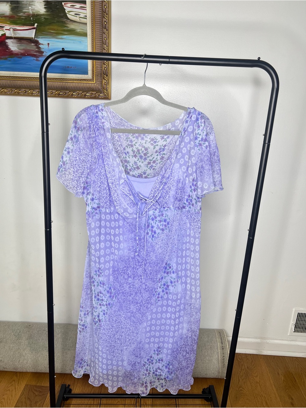 Studio C Lilac and Purple Floral Dress